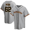 Trusc SF.Giants #62 Logan Webb Player Gray Home Game Stitched Jerseys