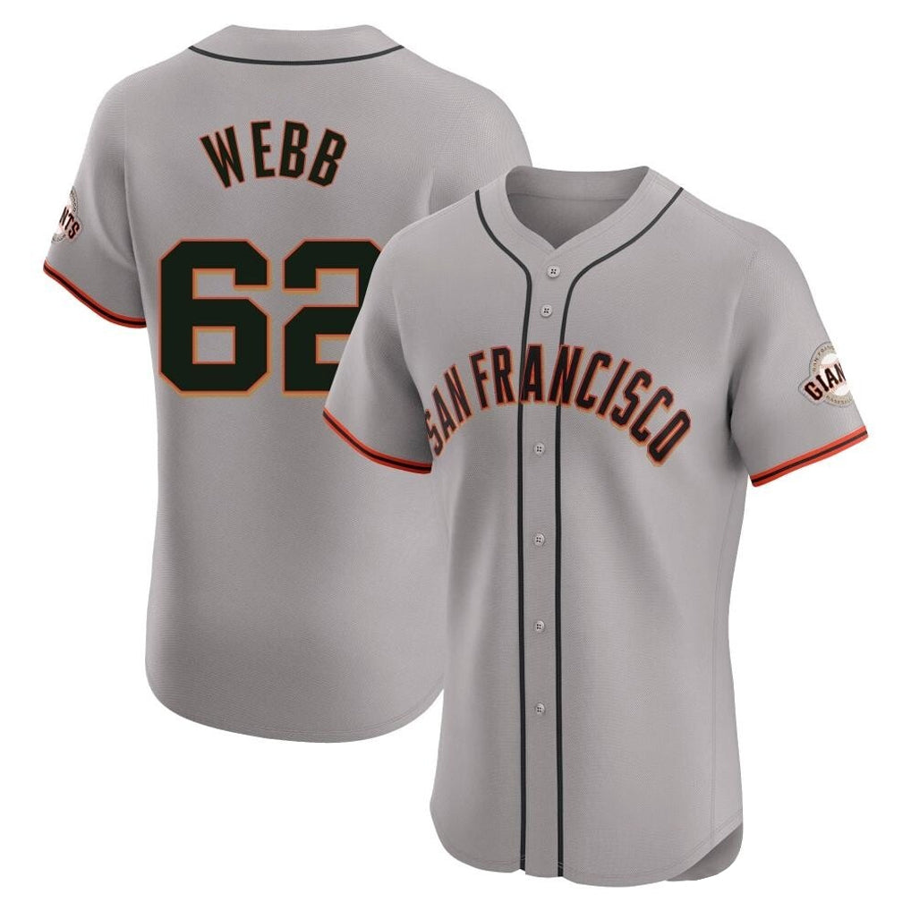 Trusc SF.Giants #62 Logan Webb Player Gray Home Limited Elite Stitched Jerseys