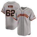 Trusc SF.Giants #62 Logan Webb Player Gray Home Limited Stitched Jerseys