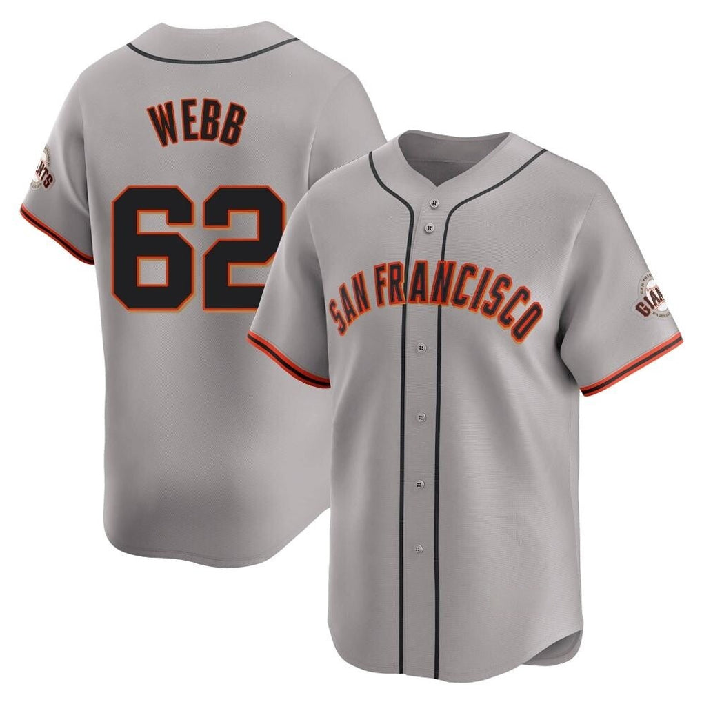 Trusc SF.Giants #62 Logan Webb Player Gray Home Limited Stitched Jerseys