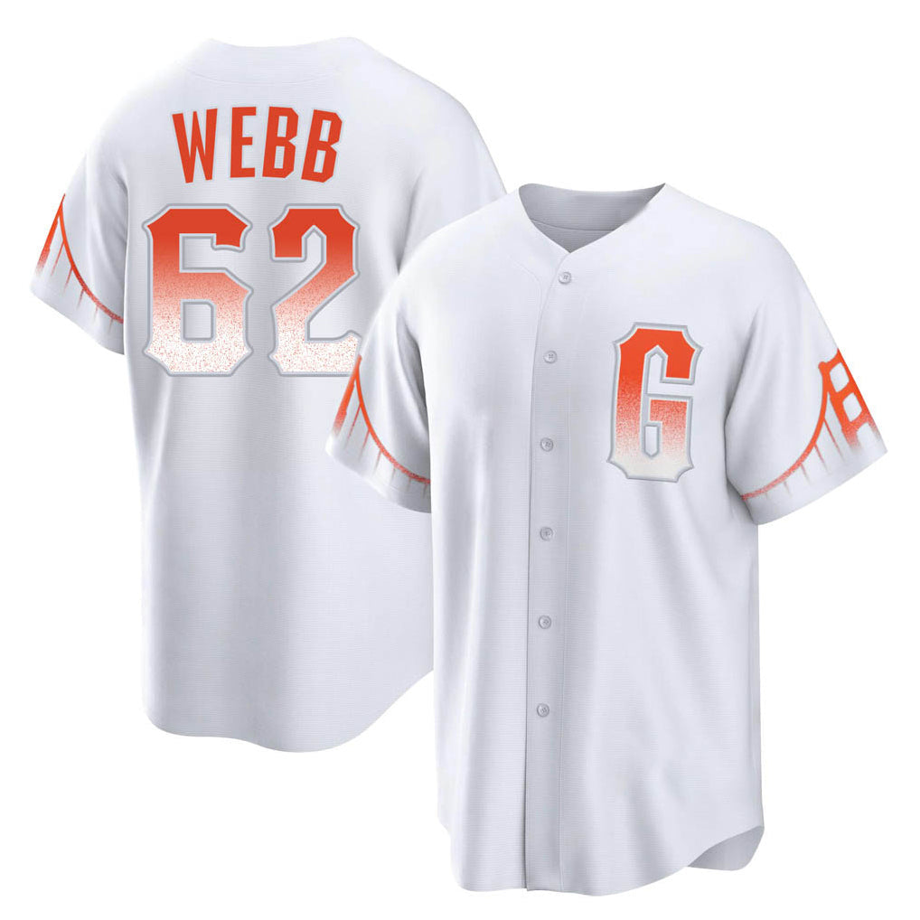 Trusc SF.Giants #62 Logan Webb Player White City Connect Home Game Stitched Jerseys