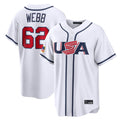 Trusc SF.Giants #62 Logan Webb Player White USA 2026 World Classic Road Limited Stitched Jerseys