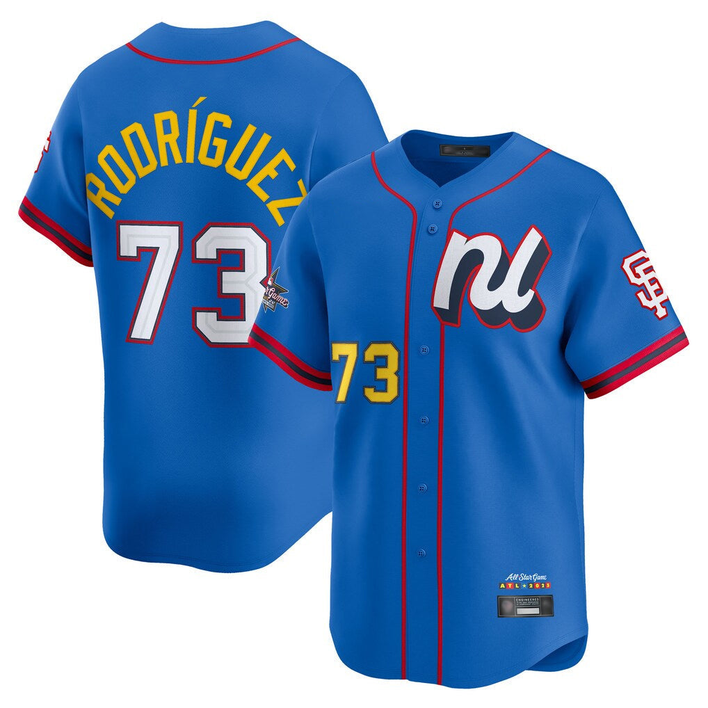 Trusc SF.Giants #73 Randy Rodriguez Player Blue National League All-Star Edition Limited Stitched Jerseys