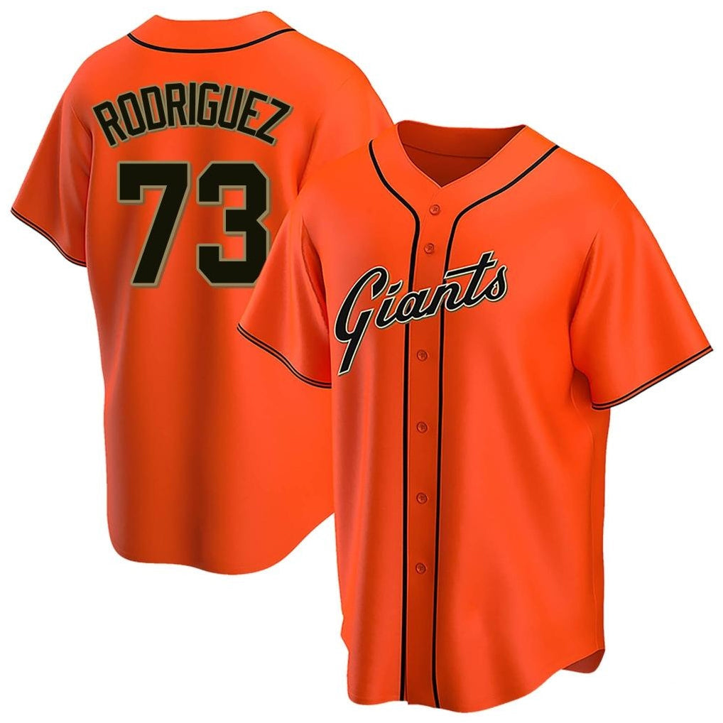 Trusc SF.Giants #73 Randy Rodriguez Player Orange Home Game Stitched Jerseys