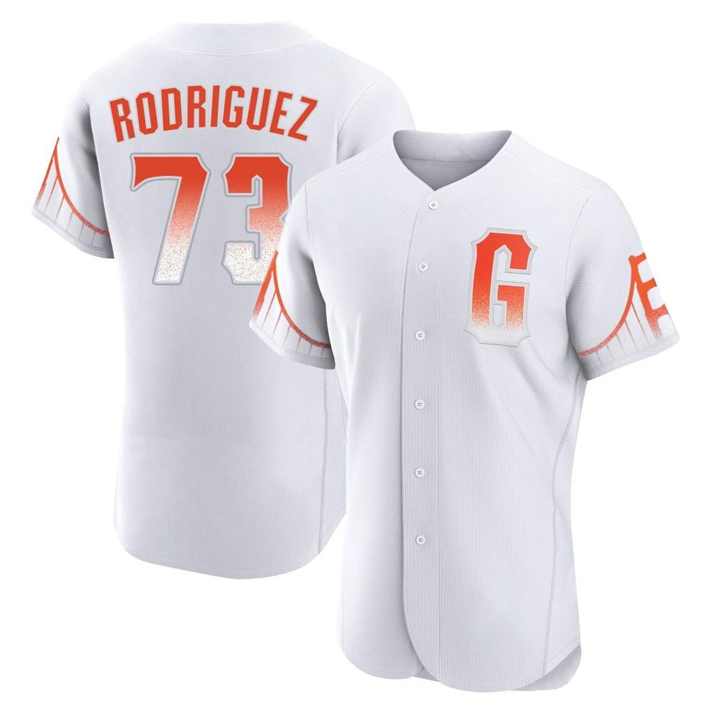Trusc SF.Giants #73 Randy Rodriguez Player White City Connect Home Limited Elite Stitched Jerseys
