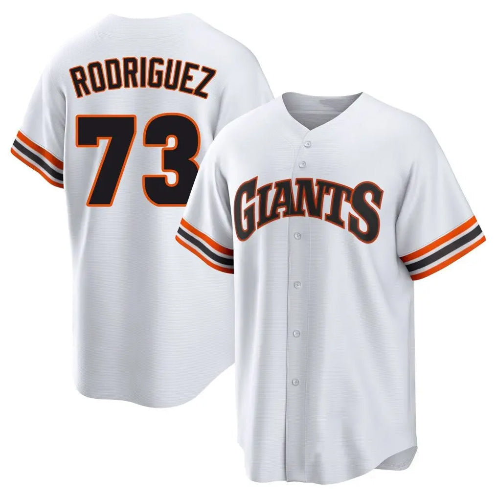Trusc SF.Giants #73 Randy Rodriguez Player White Home Game Stitched Jerseys