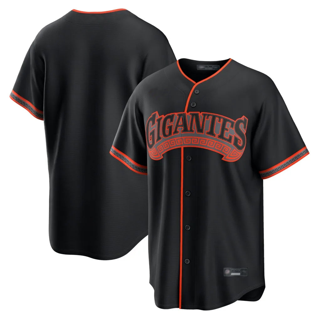 Trusc SF.Giants Blank Player Black Alternate Limited Stitched Jerseys