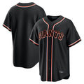 Trusc SF.Giants Blank Player Black Fashion Home Game Stitched Jerseys