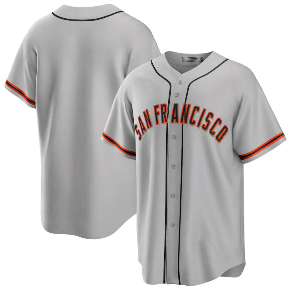 Trusc SF.Giants Blank Player Gray Home Game Stitched Jerseys