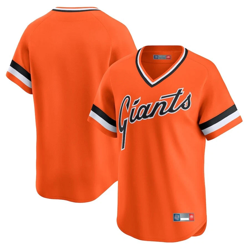 Trusc SF.Giants Blank Player Orange 2025 Cooperstown Collection Limited T-shirt Stitched Jerseys