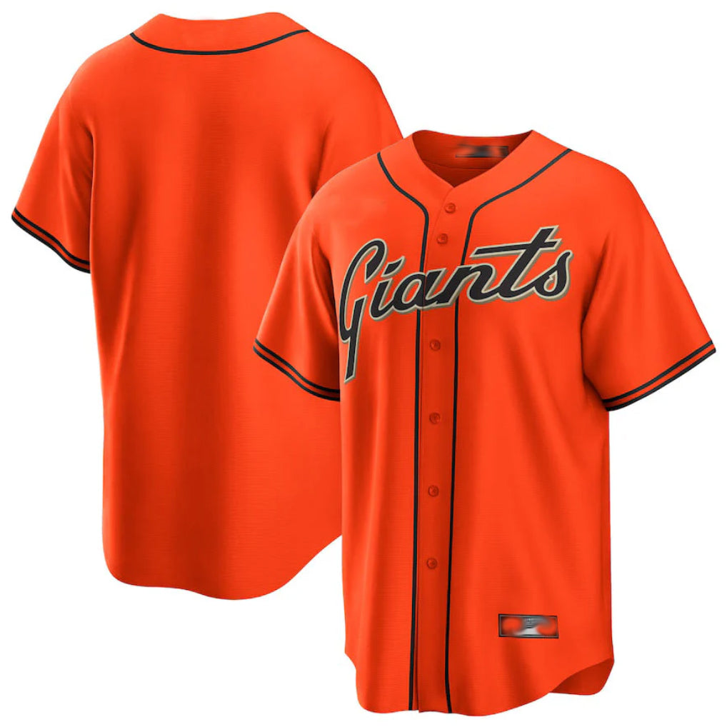 Trusc SF.Giants Blank Player Orange Alternate Replica Game Stitched Jerseys