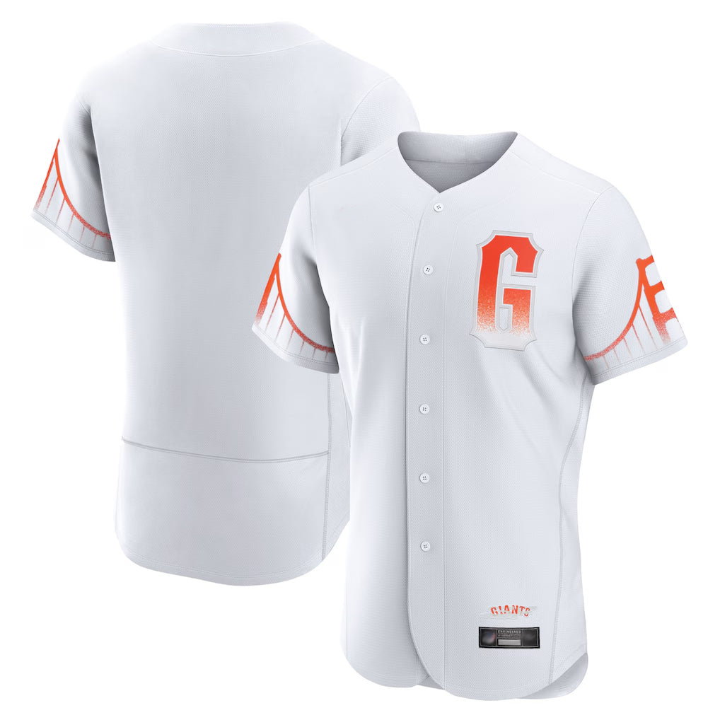 Trusc SF.Giants Blank Player White City Connect Home Limited Elite Stitched Jerseys