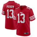 Trusc SFr.49ers #13 Brock Purdy Player Scarlet Replica Game Stitched Jerseys