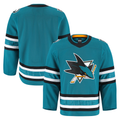 Trusc S.Jose Sharks Teal Home Authentic Pro Jerseys