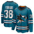 Trusc S.Jose Sharks #38 Mario Ferraro Teal Home Breakaway Player Jerseys