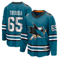 Trusc S.Jose Sharks #65 Jacob Trouba Teal Home Breakaway Jerseys