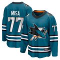 Trusc S.Jose Sharks #77 Michael Misa Teal Breakaway Jerseys