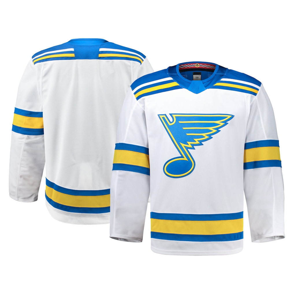 Trusc St.L.Blues White Away Authentic Pro Jerseys