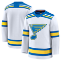 Trusc St.L.Blues White Away Premium Jerseys