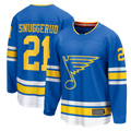 Trusc St.L.Blues #21 Blues Jimmy Snuggerud Blue Home Breakaway Jerseys