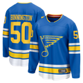 Trusc St.L.Blues #50 Jordan Binnington Blue Home Breakaway Jerseys