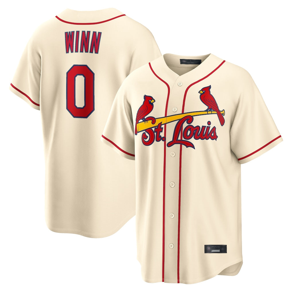 Trusc St. Louis Cardinals #0 Masyn Winn Player Cream Home Game Stitched Jerseys