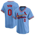 Trusc St. Louis Cardinals #0 Masyn Winn Player Light Blue City Connect Home T-shirt Stitched Jerseys