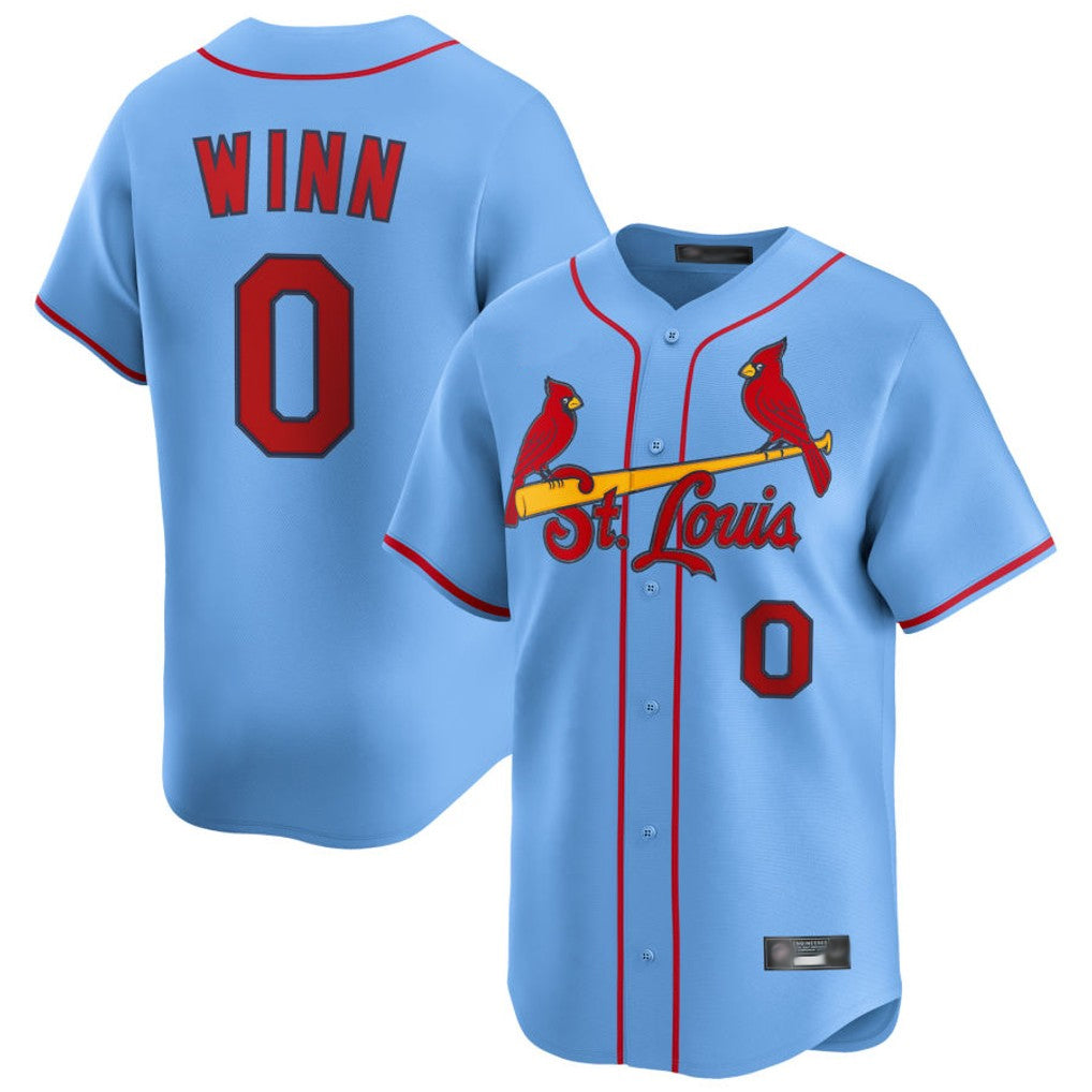 Trusc St. Louis Cardinals #0 Masyn Winn Player Light Blue Home Limited Stitched Jerseys