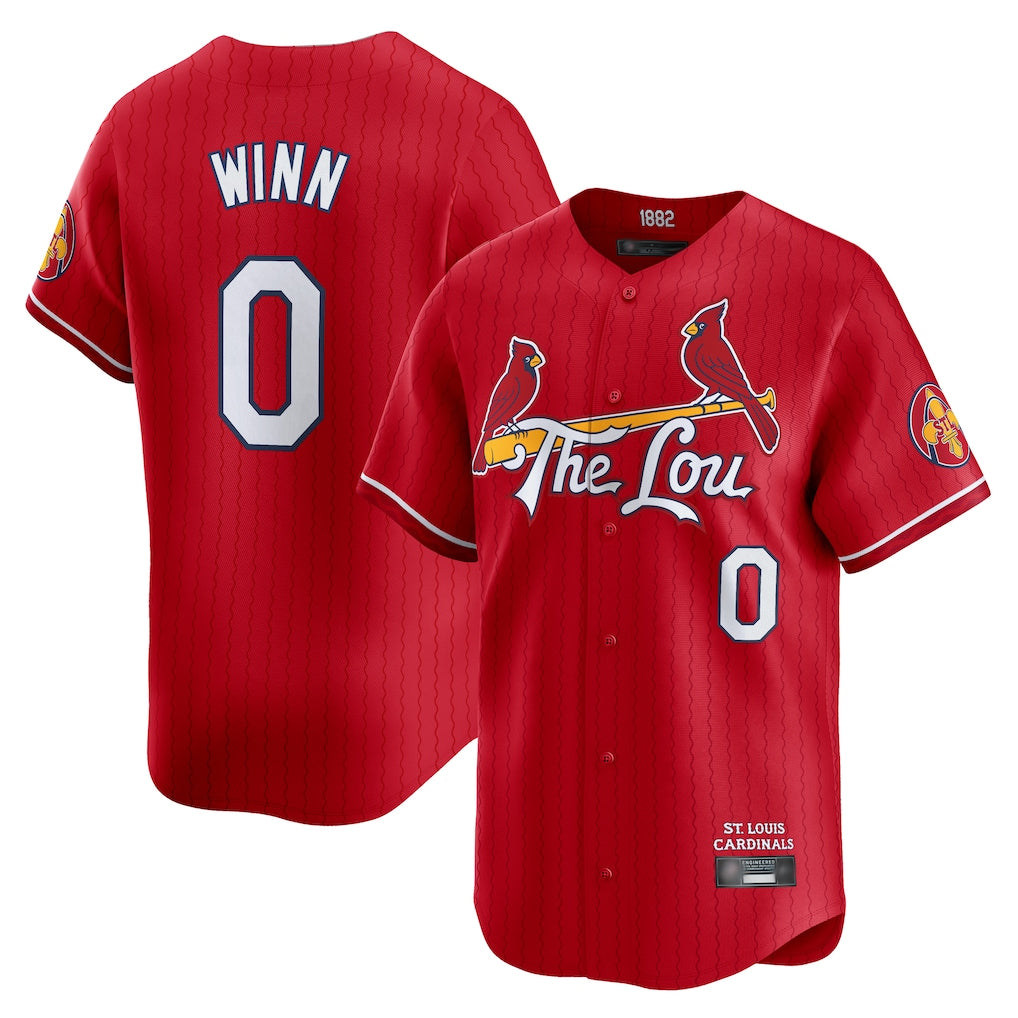 Trusc St. Louis Cardinals #0 Masyn Winn Player Red City Connect Limited Stitched Jerseys