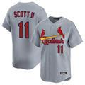 Trusc St. Louis Cardinals #11 Victor Scott II Player Gray Home Limited Stitched Jerseys