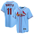 Trusc St. Louis Cardinals #11 Victor Scott II Player Light Blue Home Game Stitched Jerseys