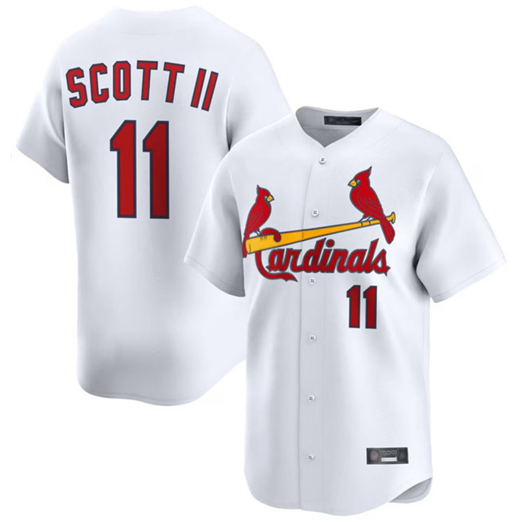 Trusc St. Louis Cardinals #11 Victor Scott II Player White Home Limited Stitched Jerseys