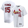 Trusc St. Louis Cardinals #15 Jose Fermin Player White Home Game Stitched Jerseys