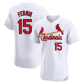 Trusc St. Louis Cardinals #15 Jose Fermin Player White Home Limited Elite Stitched Jerseys