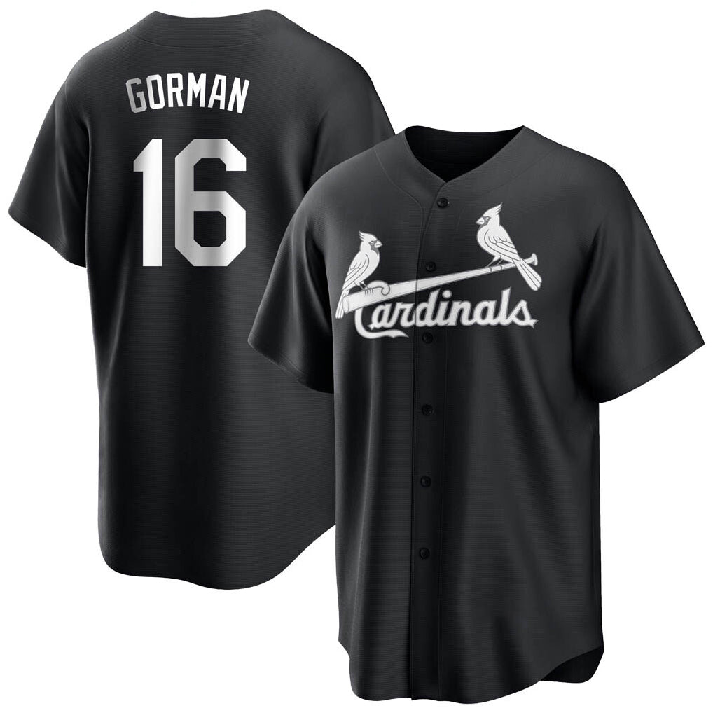 Trusc St. Louis Cardinals #16 Nolan Gorman Player Black City Connect Home Limited Stitched Jerseys