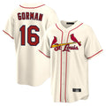 Trusc St. Louis Cardinals #16 Nolan Gorman Player Cream Home Game Stitched Jerseys