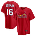 Trusc St. Louis Cardinals #16 Nolan Gorman Player Red Home Game Stitched Jerseys