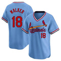 Trusc St. Louis Cardinals #18 Jordan Walker Player Light Blue City Connect Home T-shirt Stitched Jerseys