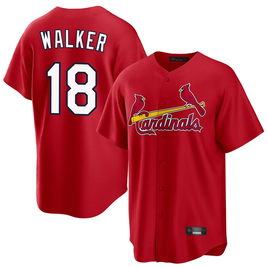 Trusc St. Louis Cardinals #18 Jordan Walker Player Red Home Game Stitched Jerseys