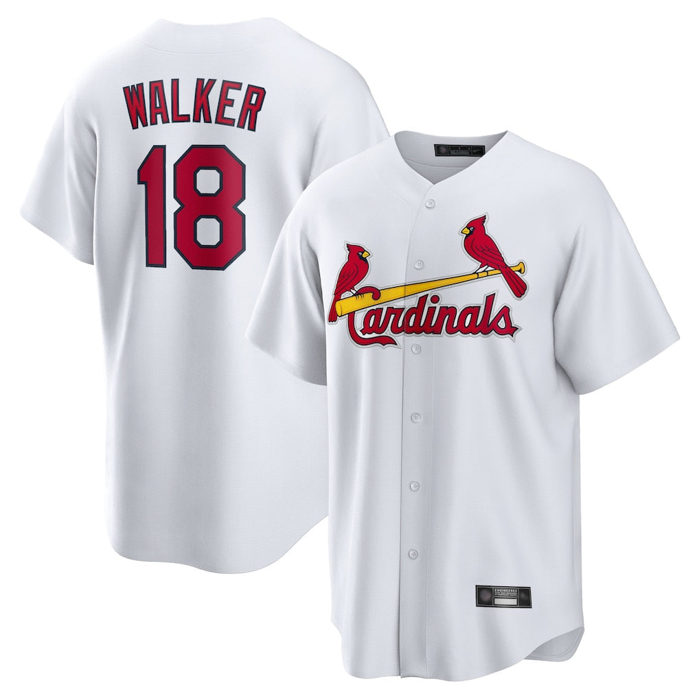 Trusc St. Louis Cardinals #18 Jordan Walker Player White Home Game Stitched Jerseys