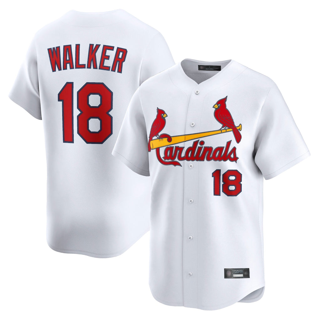 Trusc St. Louis Cardinals #18 Jordan Walker Player White Home Limited Stitched Jerseys
