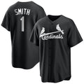 Trusc St. Louis Cardinals #1 Ozzie Smith Player Black City Connect Home Limited Stitched Jerseys