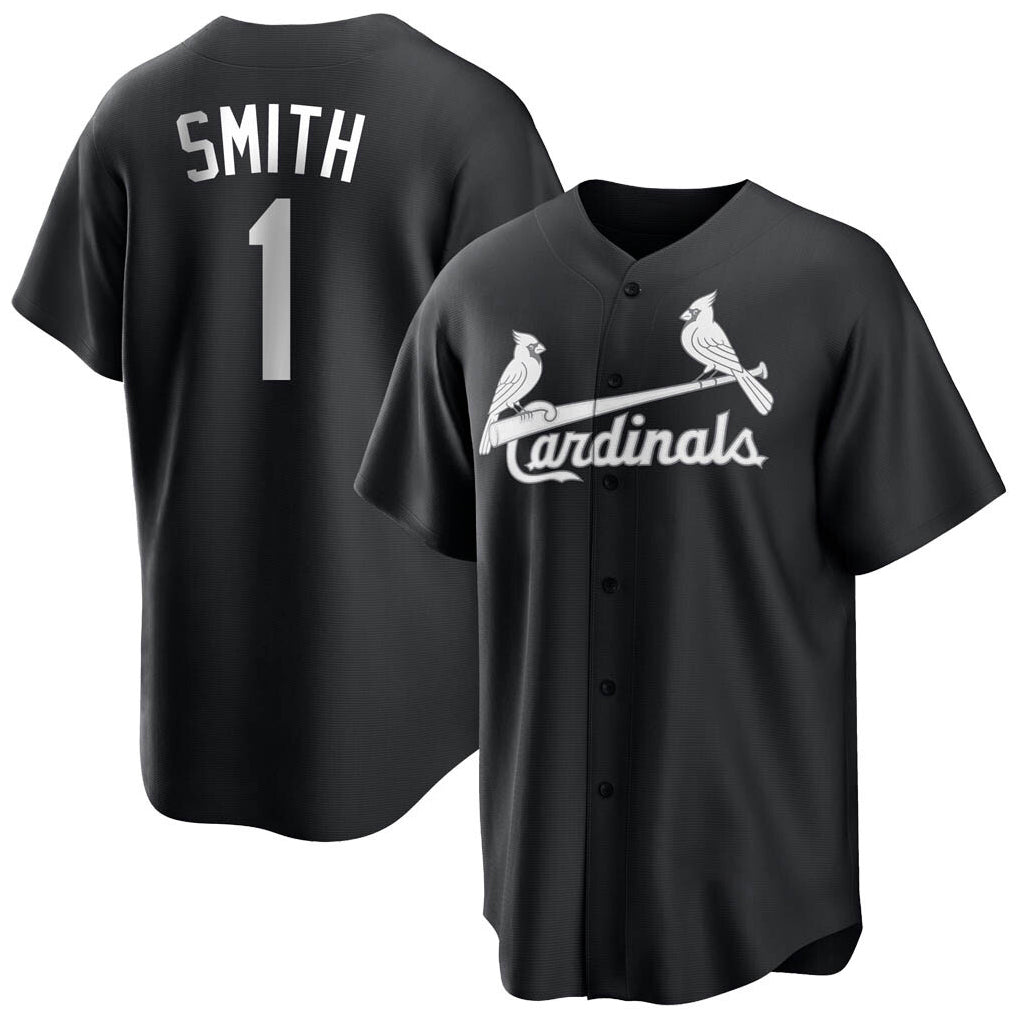 Trusc St. Louis Cardinals #1 Ozzie Smith Player Black City Connect Home Limited Stitched Jerseys