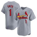 Trusc St. Louis Cardinals #1 Ozzie Smith Player Gray Home Limited Stitched Jerseys