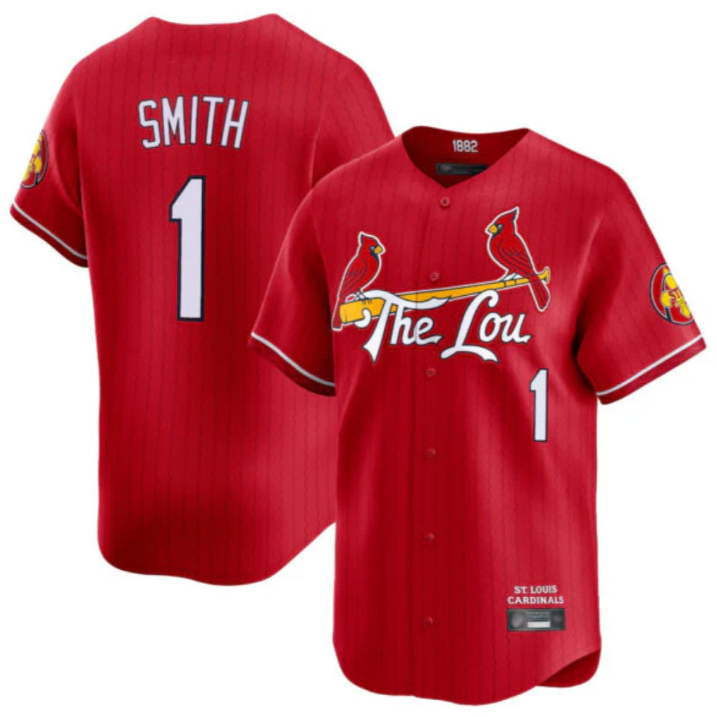Trusc St. Louis Cardinals #1 Ozzie Smith Player Red City Connect Limited Stitched Jerseys