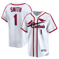 Trusc St. Louis Cardinals #1 Ozzie Smith Player White Throwback Cooperstown Collection Limited Stitched Jerseys