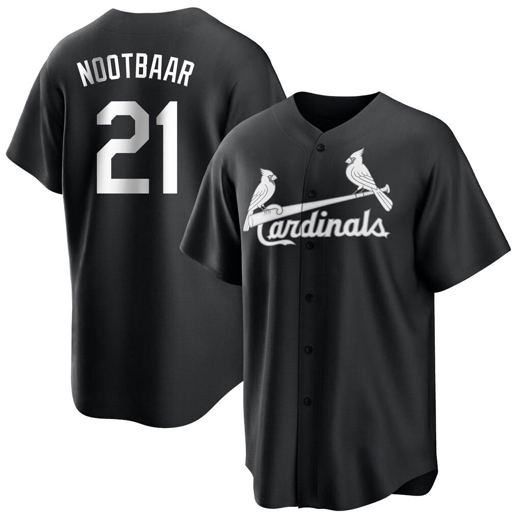 Trusc St. Louis Cardinals #21 Lars Nootbaar Player Black City Connect Home Limited Stitched Jerseys