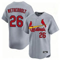Trusc St. Louis Cardinals #26 JJ Wetherholt Player Gray Home Limited Stitched Jerseys