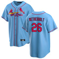 Trusc St. Louis Cardinals #26 JJ Wetherholt Player Light Blue Home Game Stitched Jerseys