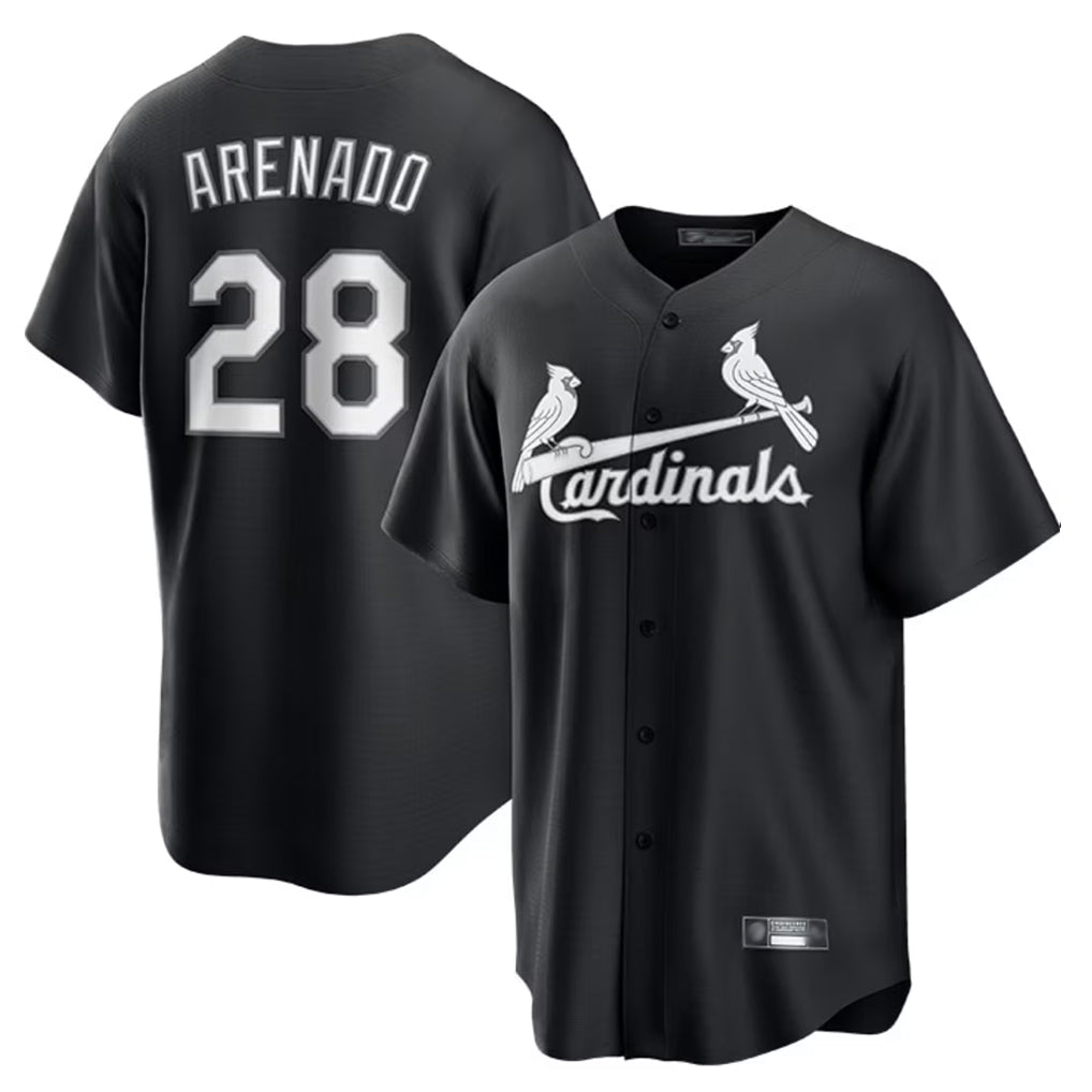 Trusc St. Louis Cardinals #28 Nolan Arenado Player Black City Connect Home Limited Stitched Jerseys
